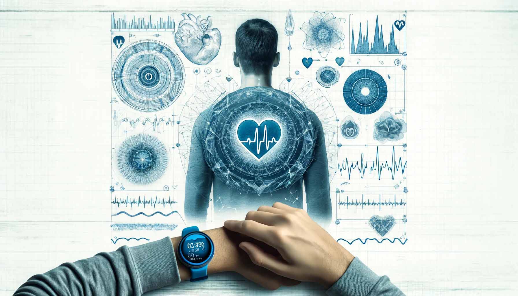 Smartwatch tracking heart rate variability and mental health biomarkers