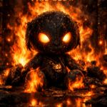 Marketplace fire glow