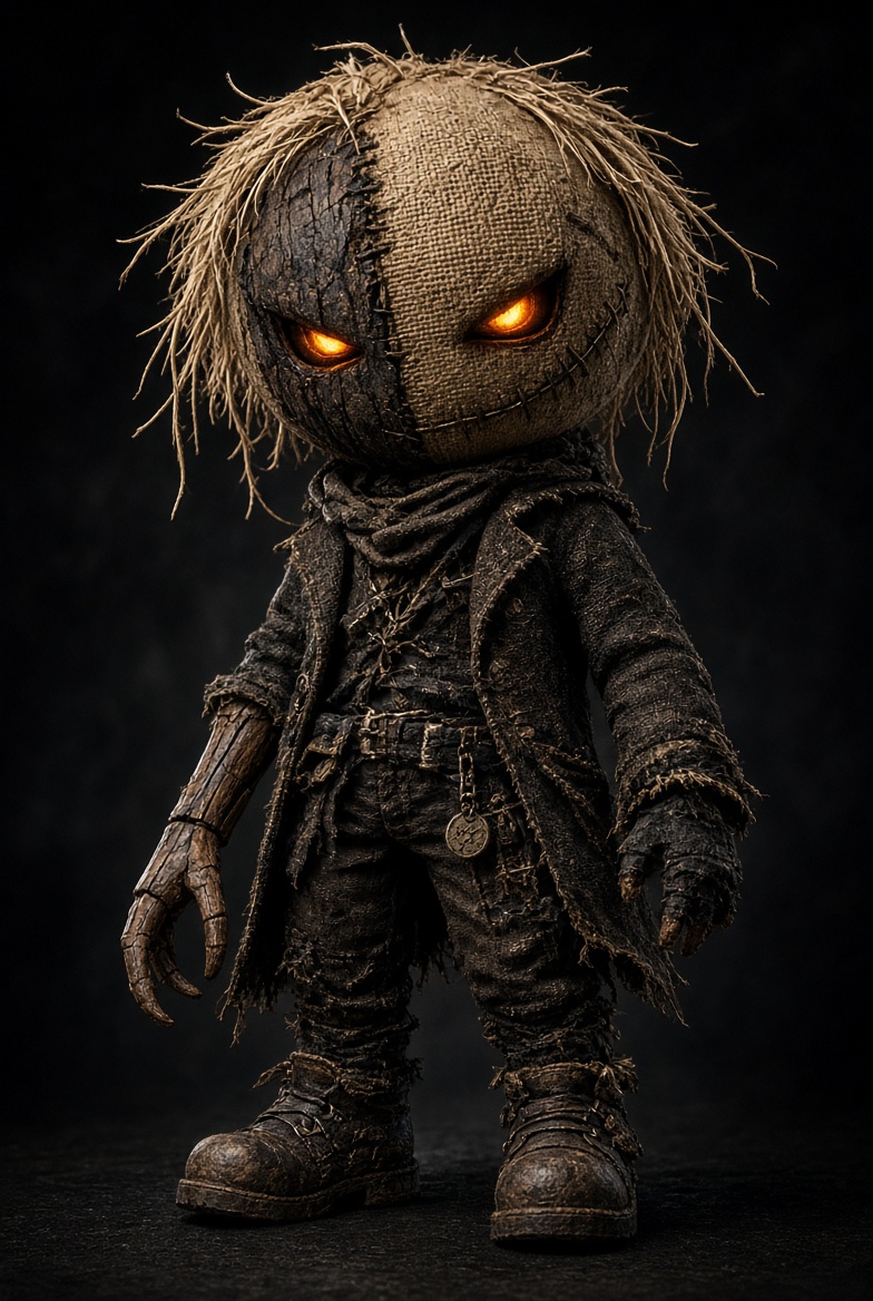 Bakroe collectible art doll costume detail