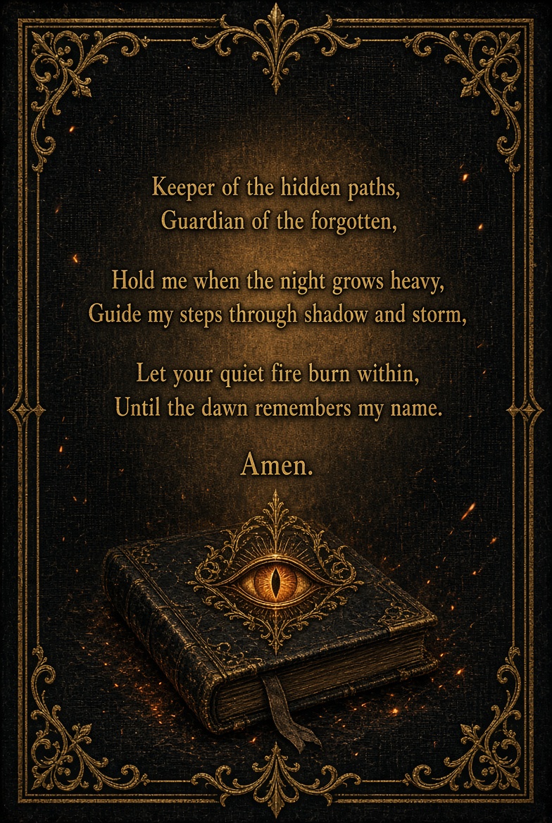 Bakroe Prayer Two Sided OOAK Art Cards #002